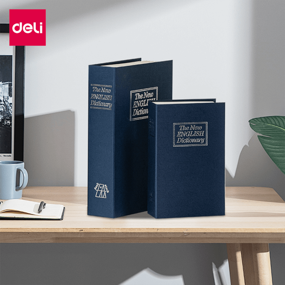 เซฟสมุด เซฟหนังสือ DELI ET640-BL-01 กุญแจ_8