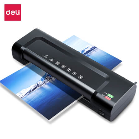 เครื่องเคลือบเอกสาร DELI 14375-BK-01 รองรับเอกสารขนาด A4 สีดำ_0
