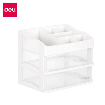 ชั้นวางเครื่องสำอางค์ DELI VS560-WH-01 2 ชั้น 22X16X19 ซม._0