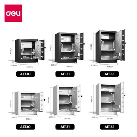 ตู้เซฟนิรภัย DELI AE132-BK-01 สีดำ_5