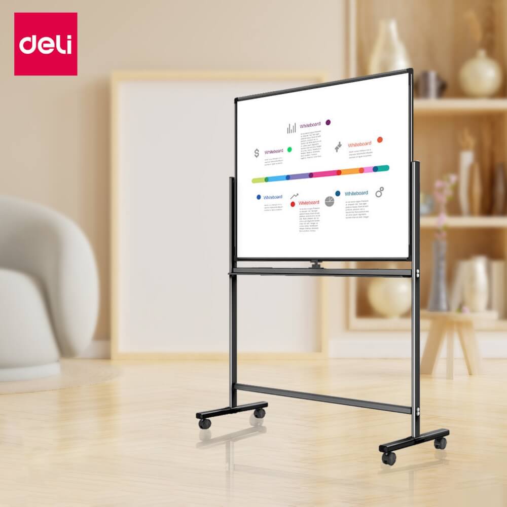 กระดานไวท์บอร์ด DELI 50106-BK-01 ขนาด 90 X 150 CM_4