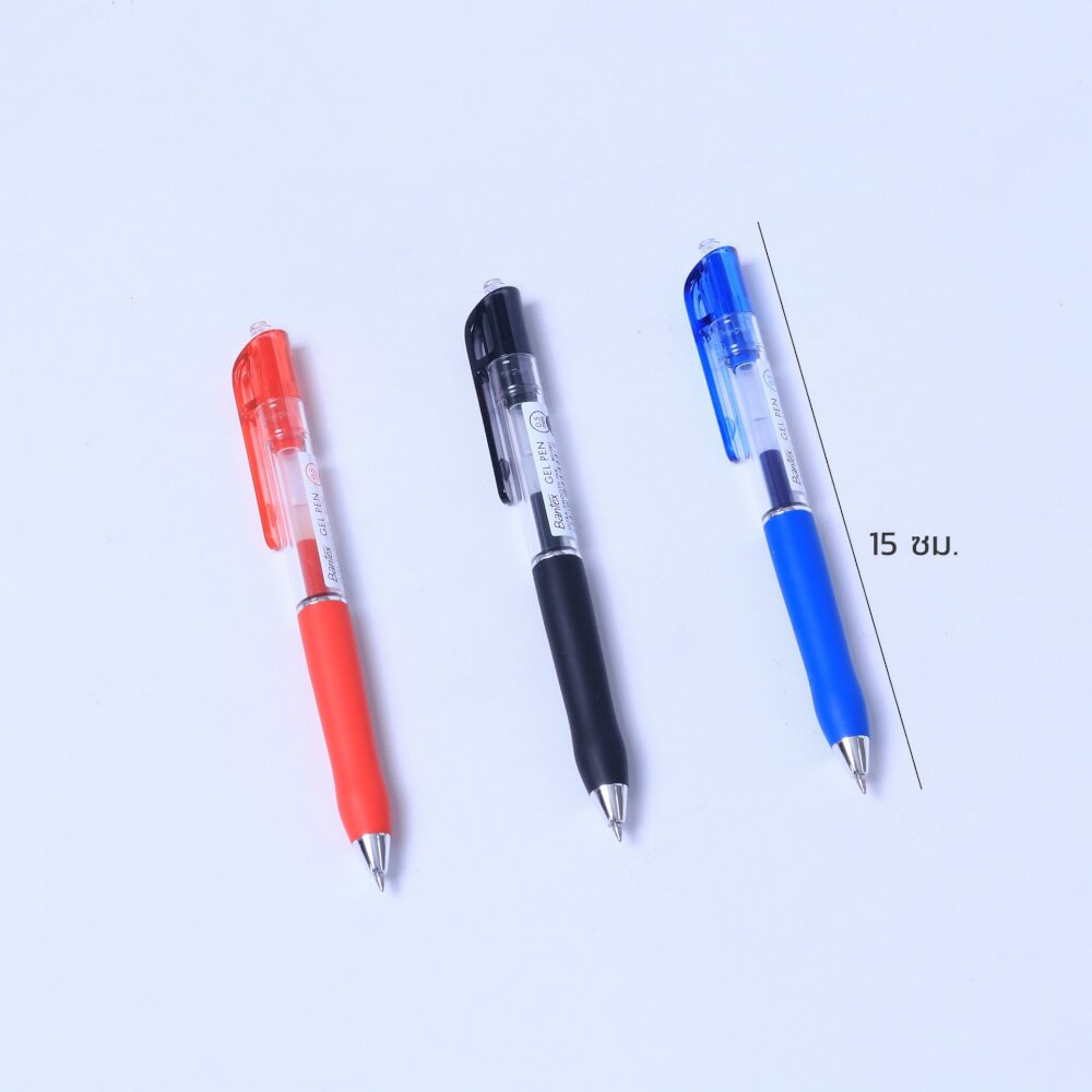 ปากกาเจล DELI BG1001-BL-05 สีน้ำเงิน 5แท่ง
