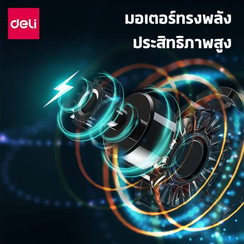 เครื่องทำลายเอกสารอัตโนมัติ 12ลิตร DELI E9945-WH-01 สีขาว_7