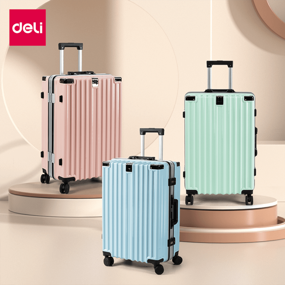 กระเป๋าเดินทางล้อลาก 20 นิ้ว DELI EH1045-DGR-20-01 สีเงิน