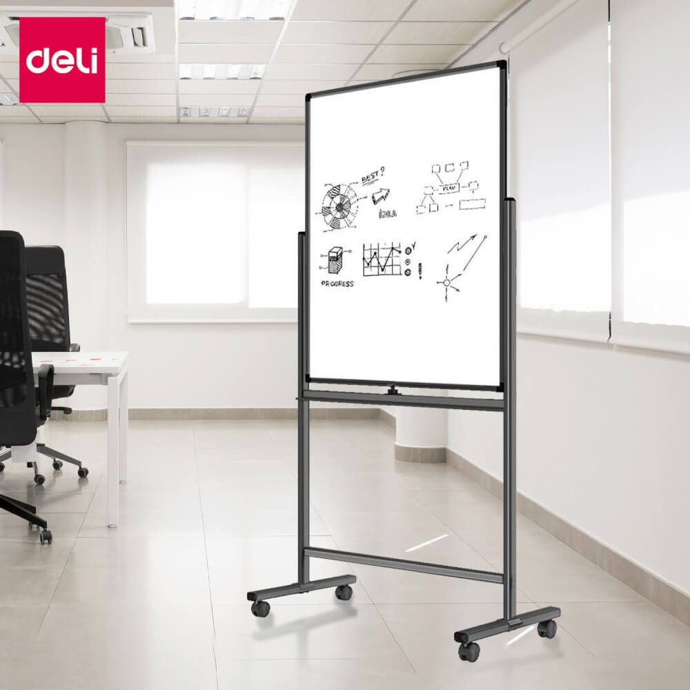 กระดานไวท์บอร์ด DELI 50104-BK-01 ขนาด 90 X 60 CM_6