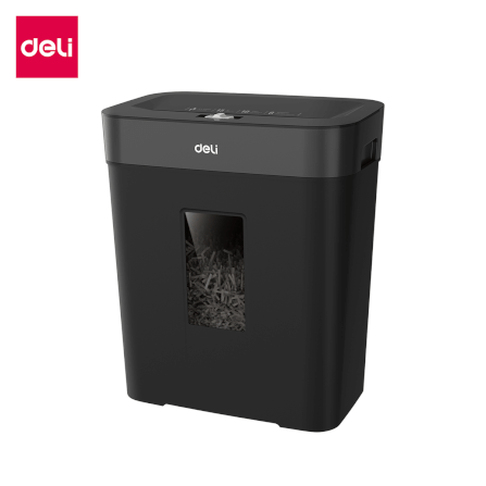 เครื่องทำลายเอกสารอัตโนมัติ DELI ET014-BK-01 สีดำ_0