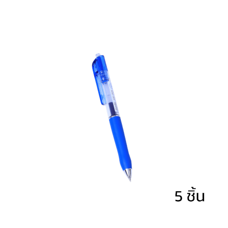 ปากกาเจล DELI BG1001-BL-05 สีน้ำเงิน 5แท่ง_0