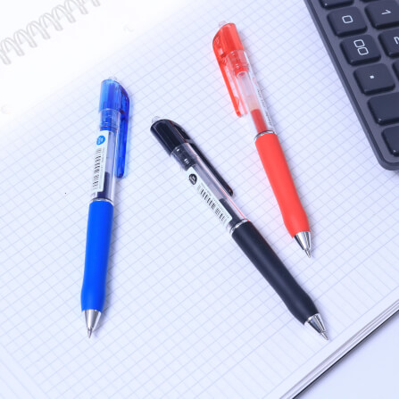 ปากกาเจล DELI BG1001-BL-05 สีน้ำเงิน 5แท่ง_3