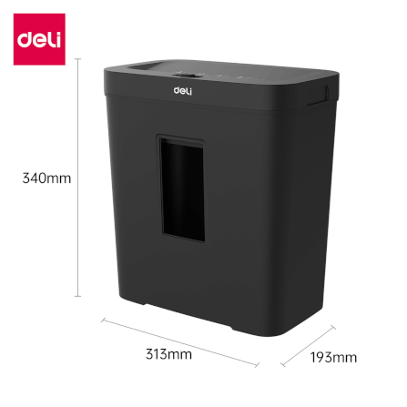 เครื่องทำลายเอกสารอัตโนมัติ DELI ET021-BK-01 สีดำ_8