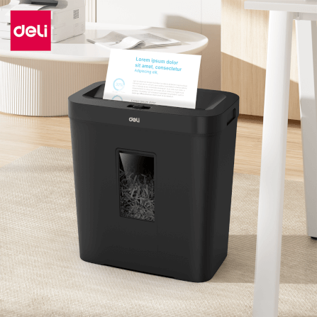 เครื่องทำลายเอกสารอัตโนมัติ DELI ET021-BK-01 สีดำ_9