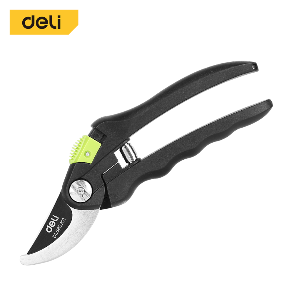 กรรไกรตัดกิ่ง DELI EDL580201-GN-01 8.5นิ้ว สีเขียว