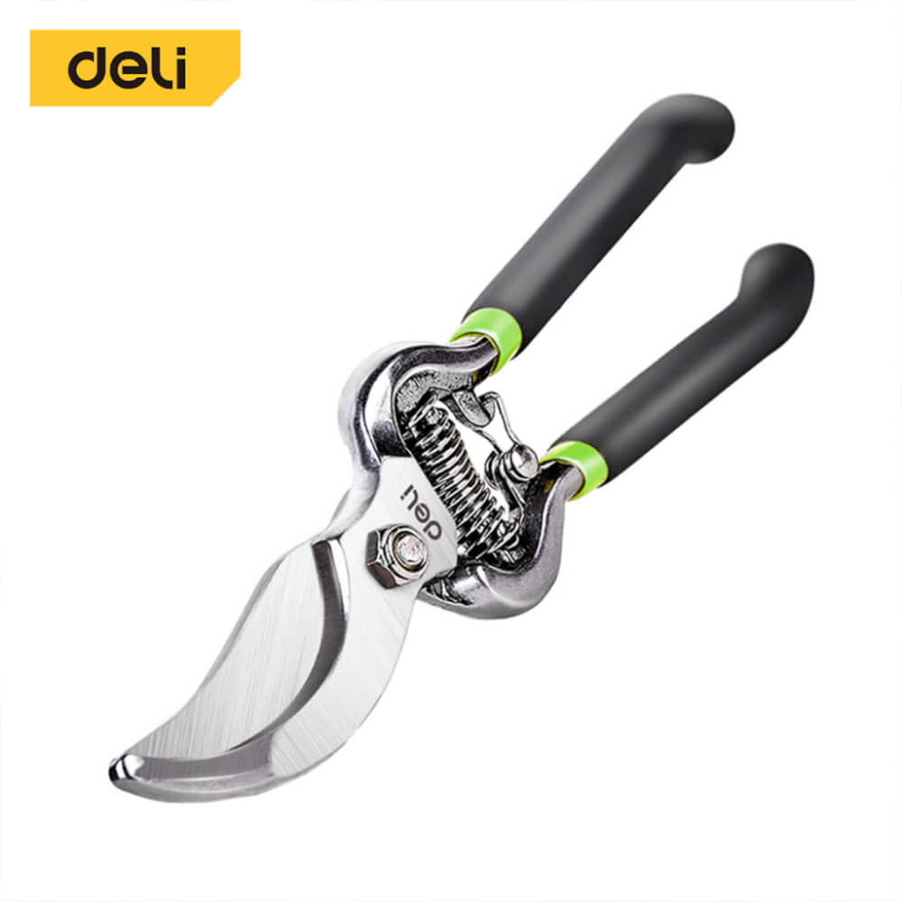 กรรไกรตัดกิ่ง DELI EDL2778-BK-01 8นิ้ว สีเขียว_0