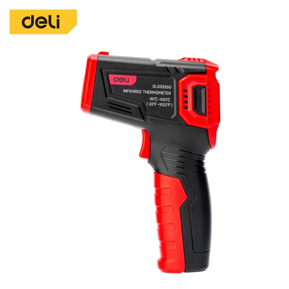 เครื่องวัดอุณหภูมิอินฟราเรด DELI EDL333550-YL-01 สีแดง_0