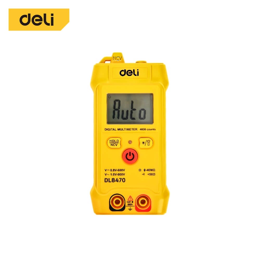 เครื่องวัดแรงดันไฟฟ้า DELI EDL8470-YL-01 สีเหลือง_8