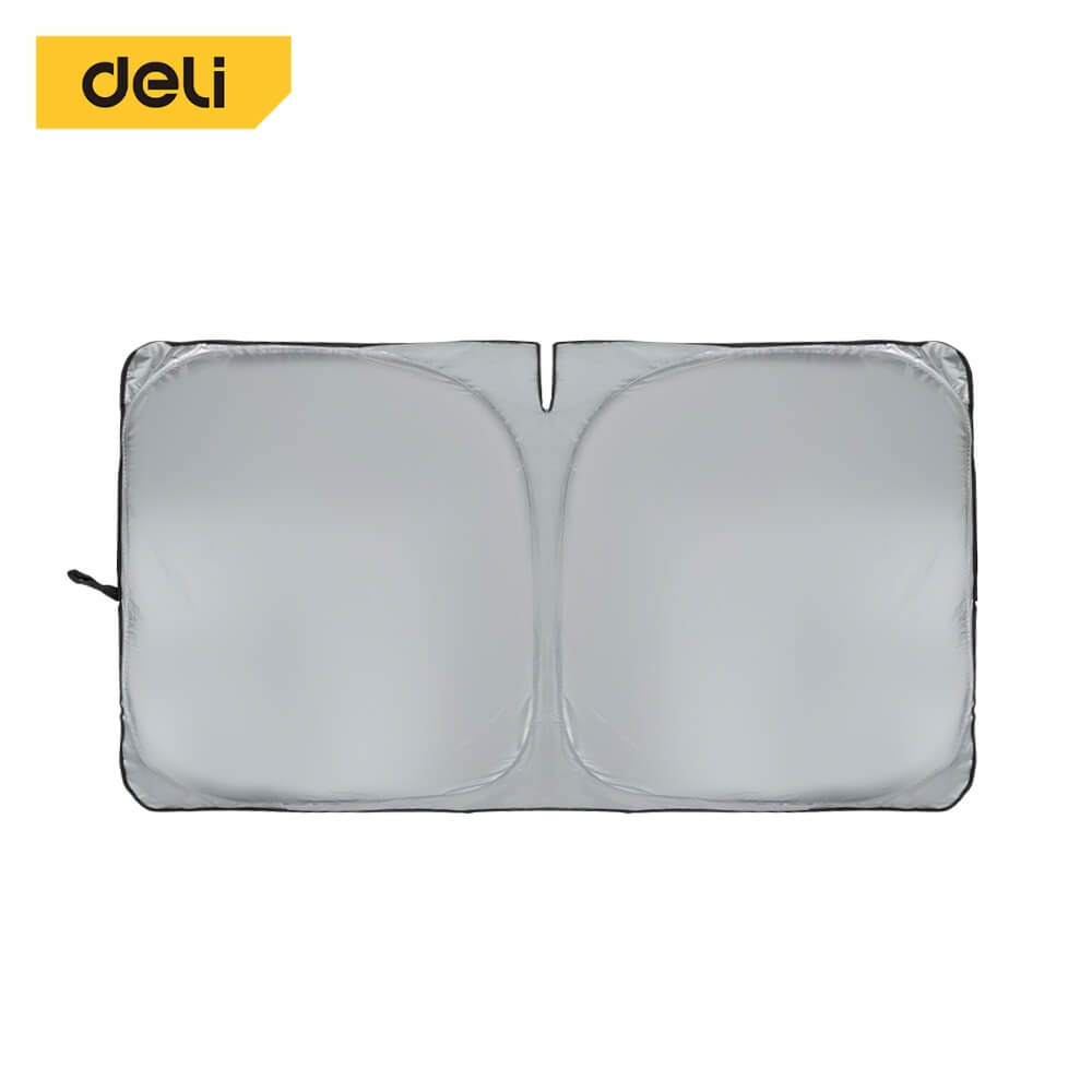 ม่านบังแดดรถยนต์ DELI EDL886010-SL-01 145X80CM สีเงิน