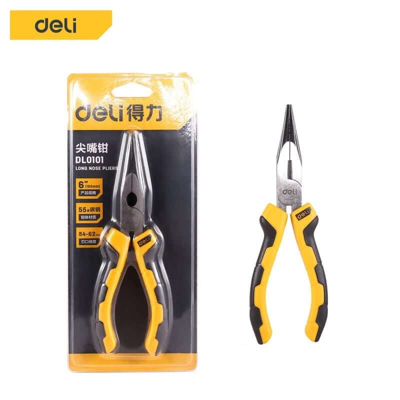 คีมปากแหลม DELI EDL2106-YL-01 6นิ้ว_7