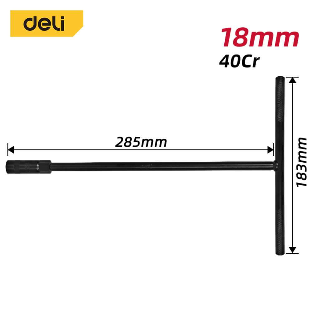 ประแจตัวที DELI EDL18B-BK-01 18มม. สีดำ