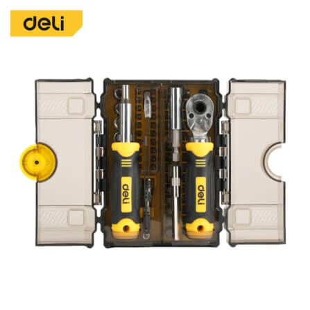 ชุดไขควงเปลี่ยนหัว DELI EDL250078-YL-01 78ชิ้น_0