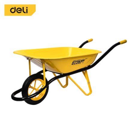 รถเข็นปูนล้อเดี่ยว DELI EDL437065-YL-01 130กก. สีเหลือง_0