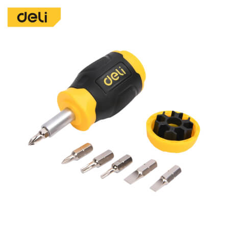 ชุดไขควงเปลี่ยนหัว DELI EDL636181N-YL-01 6ชิ้น_0