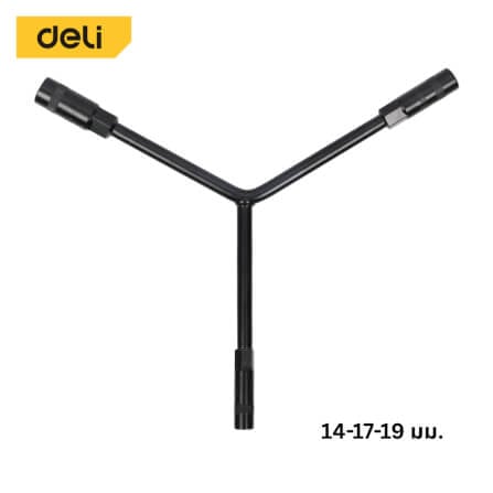 ประแจตัววาย DELI EDL141719B-BK-01 14-17-19มม. สีดำ_7