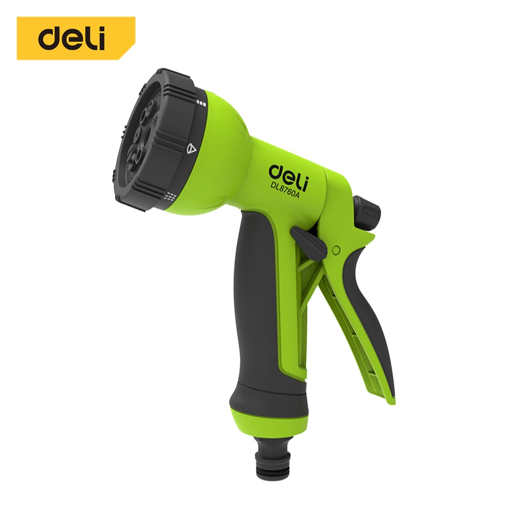 ปืนฉีดน้ำปรับได้ 8 ระดับ DELI EDL8760A-GN-01 สีเขียว_0