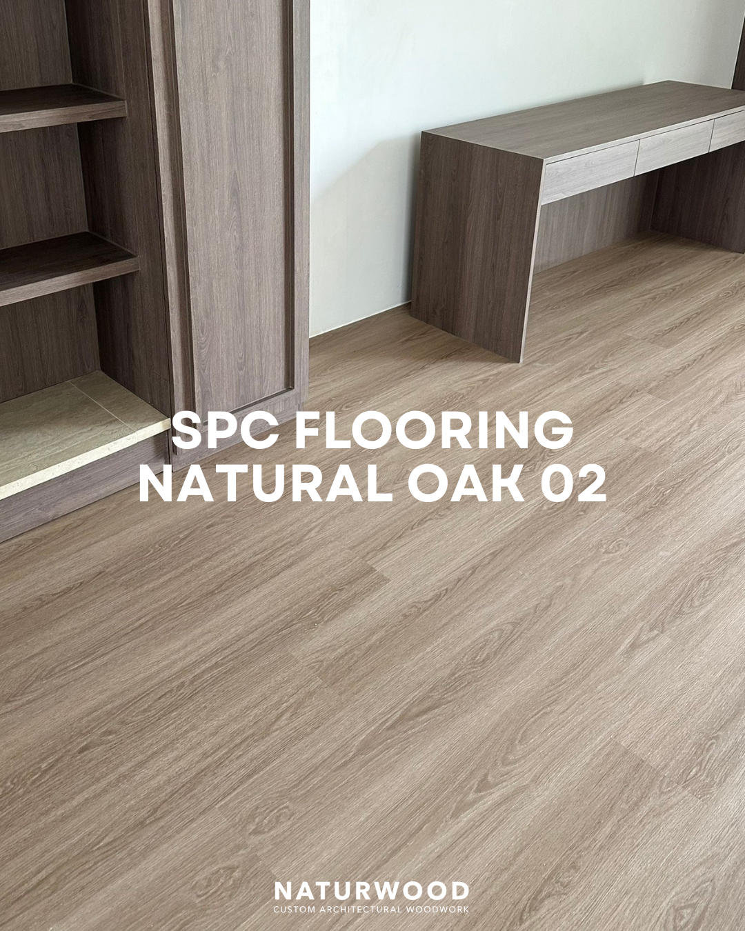 พื้น SPC คลิกล็อค พร้อมโฟม IXPE NATURWOOD หนา 5 มม. สี NATURAL OAK 02 (กล่อง 10 แผ่น ปูได้ 2.23 ตร.ม.)_4