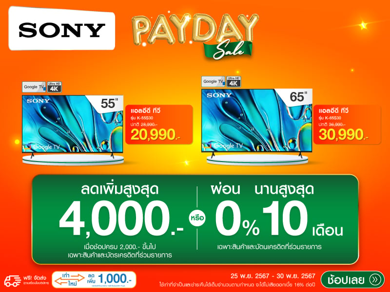 SONY PAYDAY SALE LED TV