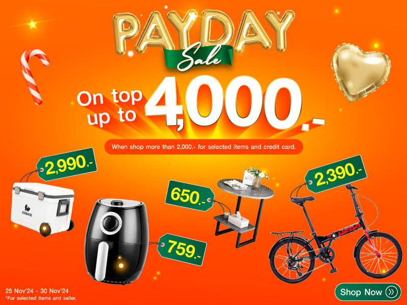 PAYDAY SALE ON TOP UP TO 4,000.- 