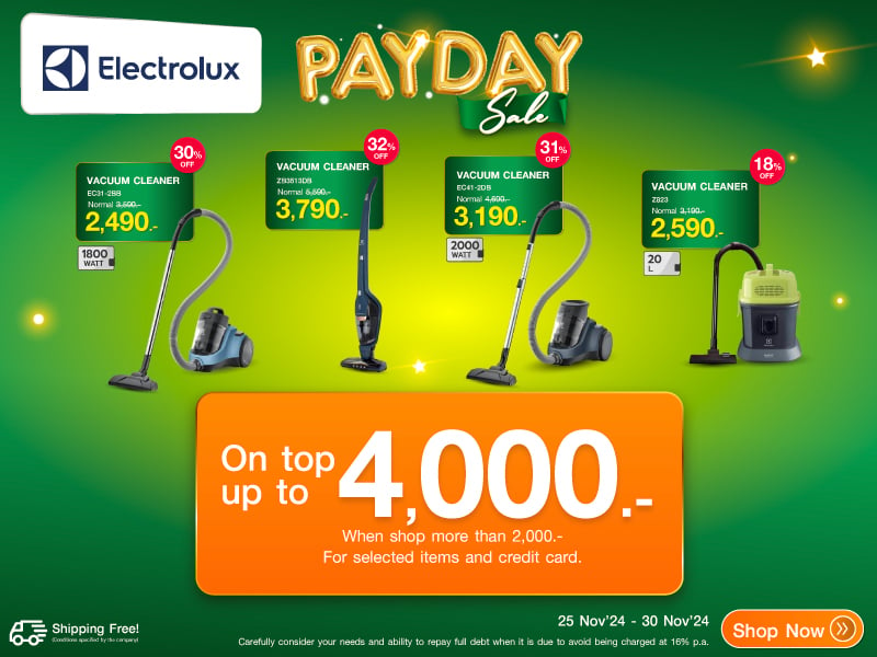 ELECTROLUX PAY DAY SALE