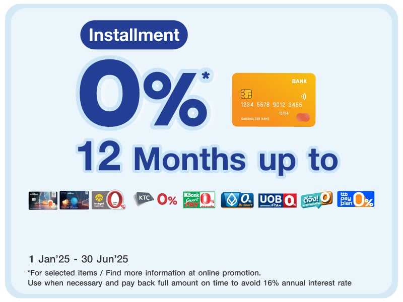 0% installments