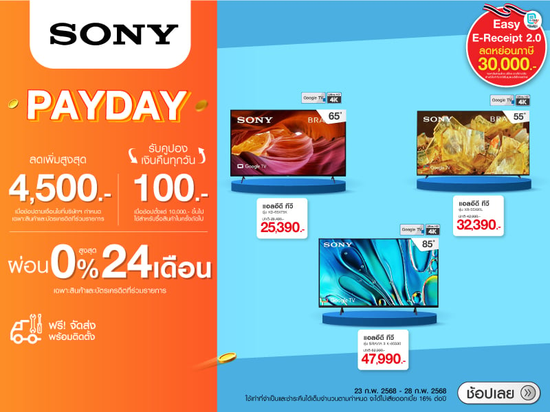 TV SONY PAYDAY SALE