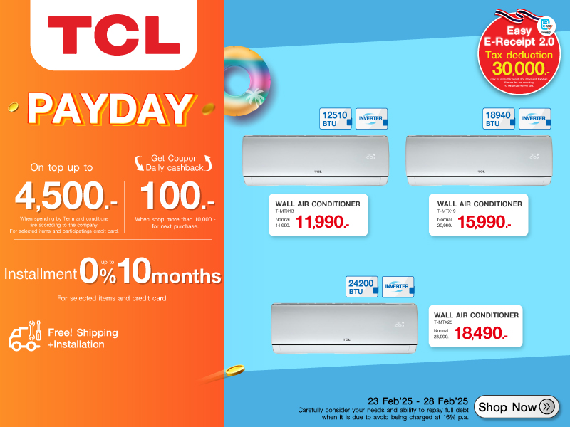 TCL AIR CONDITION PAYDAY SALE