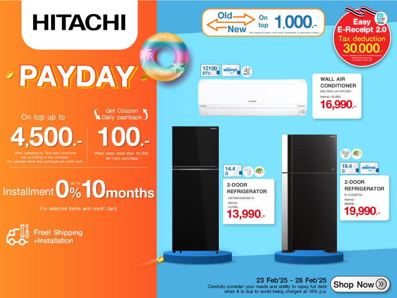 HITACHI PAYDAY SALE