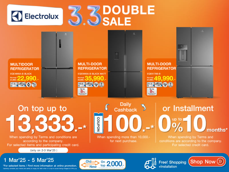 ELECTROLUX 3.3 DOUBLE SALE