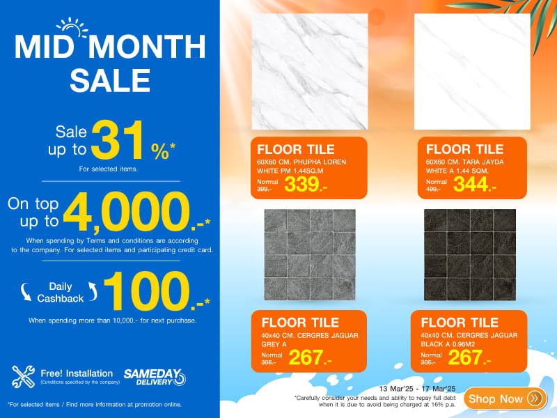 FLOOR TILES SALE UP TO 31%