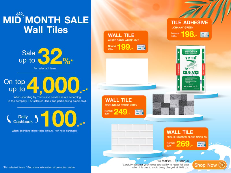 WALL TILES SALE UP TO 32%