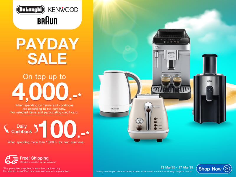 DELONGHI KENWOOD BRAUN PAYDAY SALE