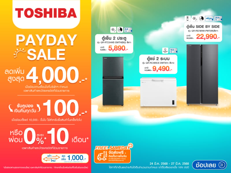 TOSHIBA PAYDAY SALE