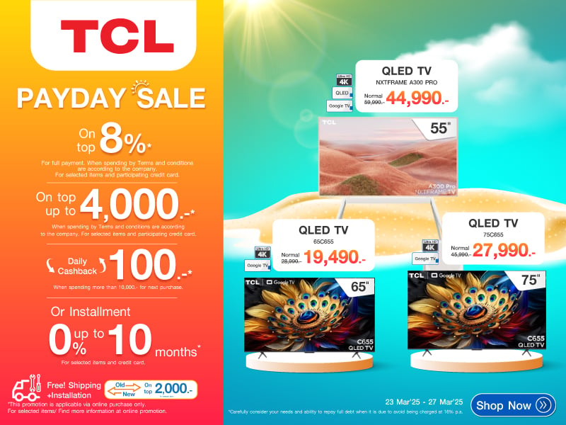 TV TCL PAYDAY SALE