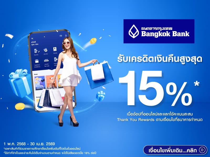 สิทธิพิเศษบัตรเครดิตธนาคารกรุงเทพ