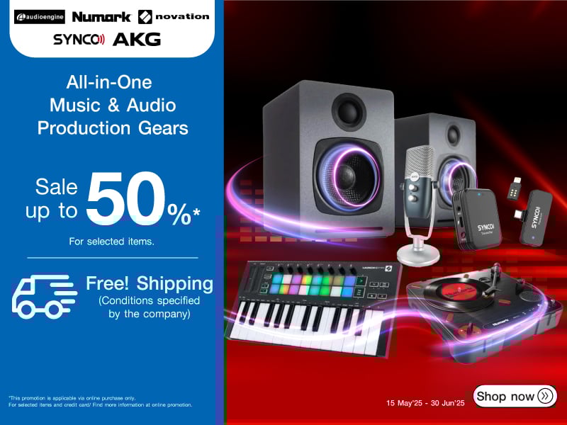 All-in-One Music & Audio Production Gears Sale Up to 50%