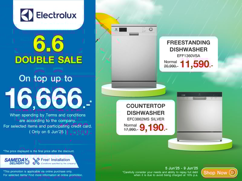 ELECTROLUX 6.6 DOUBLE SALE