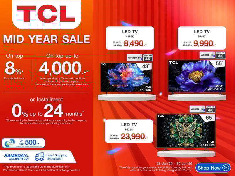 TCL TV MID YEAR SALE