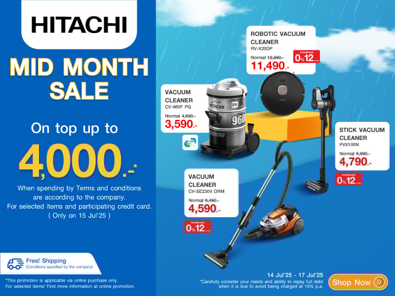 HITACHI MID MONTH SALE