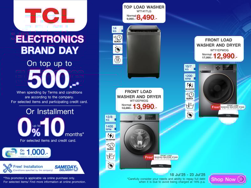 TCL WASHER ELECTRONICS BRAND DAY