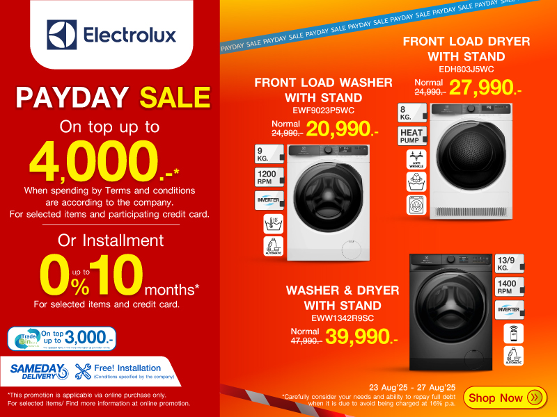 WASHER ELECTROLUX PAYDAY SALE WASHER