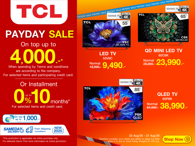 TV TCL PAYDAY SALE