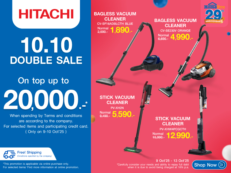 10.10 DOUBLE SALE HITACHI
