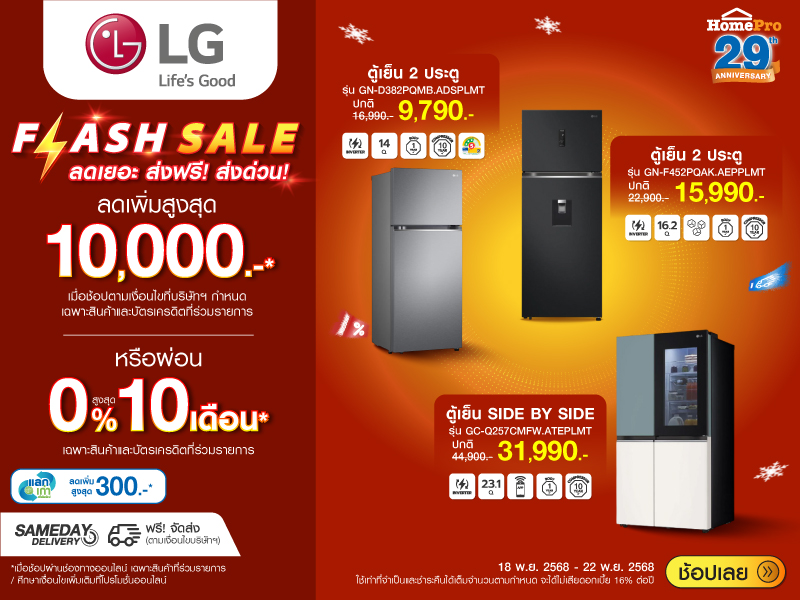 REFRIGERATOR LG FLASH SALE